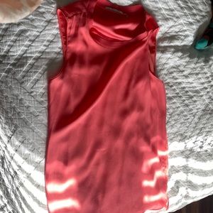 Coral tahari top